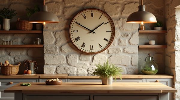 Quelle horloge murale pour une cuisine conviviale