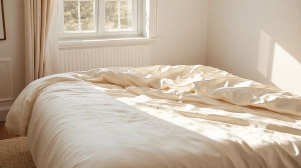 Réveillez-vous sans marques grâce à la taie d'oreiller en soie